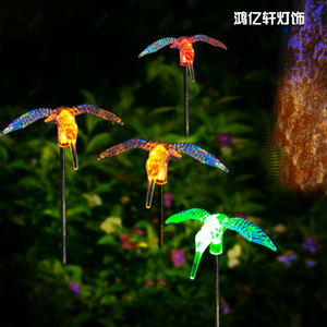 Lampes solaires d'extérieur Hongyixuan en forme de colibris, étanches, à LED, en acrylique, pour décoration de pelouse - Product Image 5