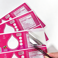 Autocollant adhésif imperméable avec logo personnalisé, autocollants métalliques argentés, étiquettes alimentaires, estampage à chaud doré, étiquette en vinyle pour bouteille de boisson