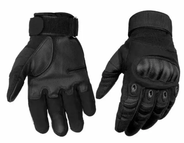 Mannen Handschoenen Hard Knokkel Verstelbare Boksbeugel Zwart Windjack, Fietshandschoenen