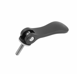 K0005 Red & Black Powder Coated Aluminium Cam Lever Handle Size 9 Stainless Steel <b>Quick</b> Action <b>Clamp</b> - Product Image 5