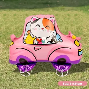 新しいマットな質感の立体的な小型自立歩行動物フォイルバルーン、子供の誕生日パーティー、屋外装飾 - Product Image 6