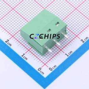 DG125-5.0-03P-14-00A(H) Screw Terminal Block Through hole Component (THT),P=5mm Connector 1x3P 5mm Green Through Hole - Product Image 2