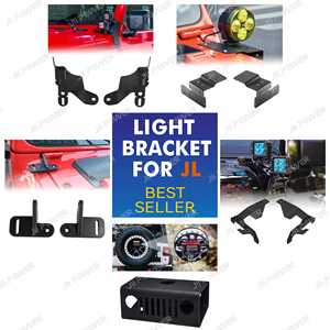 Supports de montage robustes pour barre lumineuse <span class=keywords><strong>LED</strong></span> de pare-brise pour Jeep Wrangler JL Gladiator JT 2018-2026 - Product Image 6