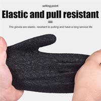 Gants de sécurité texturés antidérapants durables, fabriqués aux États-Unis, à doigts entiers, résistants aux coupures, protection contre les poissons et les carpes, nylon doux de haute qualité