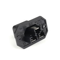 Connecteur IEC 16A 20A 250V à montage sur panneau frontal, borne à 1 sortie, usage industriel, laiton, cuivre, nylon, 6,3 mm, CCC TUV CE KC SAA pour