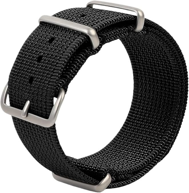 Adjustable 18mm 20mm 22mm Woven Nylon Watch Strap Luxury Fashionable Breathable Fabric Watch Band Compatible Steel Buckle