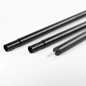 Aluminum Alloy <b>Tent</b> <b>Poles</b> Lightweight Black 2m 2.2m 2.4m Outdoor Camping Support Rods - Product Image 1