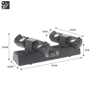 Éclairage de scène LED DJ à double tête DMX, lampe à faisceau d'ambiance pour bar, pour fête à domicile, ambiance disco, danse, équipement d'éclairage dynamique - Product Image 2