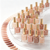 15ml Cat Kuku Warna Nude Alami Tahan Lama, Cat Kuku Warna Nude Natural, Label Pribadi Grosir