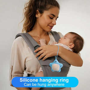 Machine à bruit blanc pour bébé avec projecteur lumineux, rechargeable par USB Type-C, aide au sommeil, lecteur de musique - Product Image 2