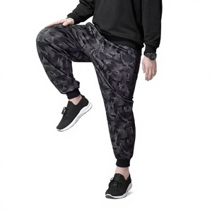 Plus Size Vintage Woven Camo Print Men Jogger Pants Stretch Breathable <b>Elastic</b> <b>Waist</b> Ankle <b>Trousers</b> M-8XL Outdoor Sports - Product Image 2