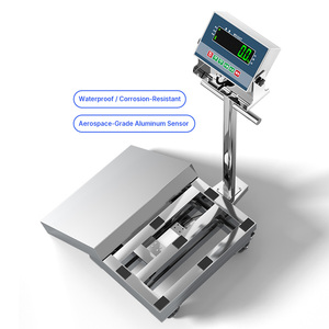 Hochpräzise 500KG Digitale LED-Tischwaage Industriewaage mit Schwenkrollen - Product Image 1