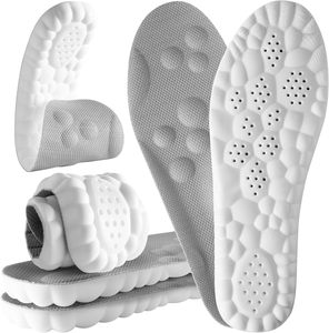 Plantillas 4D Cloud Steppers, Amortiguadoras de Impactos, Espuma Viscoelástica para Hombres y Mujeres Alivia el Dolor de Pies en Zapatillas, Botas y Zapatos - Product Image 1
