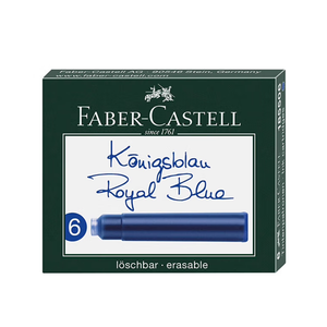 <span class=keywords><strong>FABER</strong></span> <span class=keywords><strong>CASTELL</strong></span> Ricariche per Penna Stilografica Nero/Blu, Set da 6 Pezzi/Scatola, Nero e Blu - Product Image 4