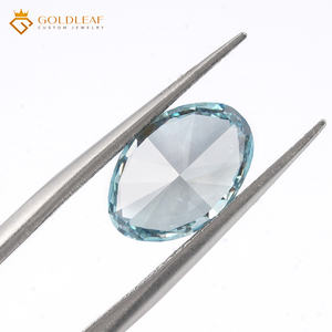Diamantes de Laboratorio Coloridos Goldleaf con Certificado IGI, Azul Claro Fantasía, Forma Ovalada, 1ct 2ct 3ct, VVS VS, Diamante Cultivado en Laboratorio - Product Image 2