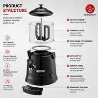 Distributeur commercial de machine de chocolat chaud 5L/10L pour l'usage de partie et de restaurant