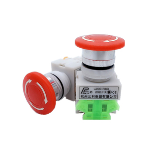 Bouton-poussoir d'arrêt d'urgence à verrouillage champignon 22 mm LAY37 Y-090 – Nouveauté ! - Product Image 1