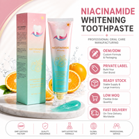 Dentifrice blanchissant à la niacinamide 100g, personnalisé en usine, marque privée, soin longue durée, dentifrice éclaircissant pour les dents