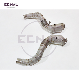 Ecnal para BMW G30 G31 <span class=keywords><strong>M550i</strong></span> 4.4T 2017-2023, Tubo de Escape de Alto Flujo de Acero Inoxidable de 1.5 mm con Protección Térmica y Catalizador - Product Image 4