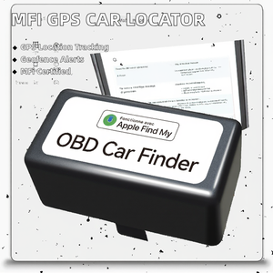 Mfi chứng nhận không dây <span class=keywords><strong>GPS</strong></span> <span class=keywords><strong>Tracker</strong></span> OBD tương thích xe Finder IOS App cho theo dõi xem điều hướng vị trí xe Apple iPhone iPad - Product Image 3