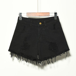 Shorts <span class=keywords><strong>de</strong></span> mezclilla elásticos rasgados <span class=keywords><strong>de</strong></span> talla grande <span class=keywords><strong>para</strong></span> mujer, transpirables, estilo vintage, con estampado <span class=keywords><strong>de</strong></span> moda <span class=keywords><strong>para</strong></span> verano, <span class=keywords><strong>para</strong></span> chicas y damas <span class=keywords><strong>de</strong></span> talla grande. - Product Image 2