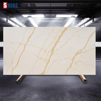 Table basse de luxe personnalisée en quartz artificiel Calacatta Viola, grand plateau moderne pour cuisine et salle de bain
