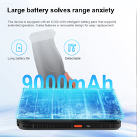 Escáner de Código de Barras Láser Android Resistente de 5.5 Pulgadas, PDA Recargable de 9000 mAh, 4G, 2D, QR, Colector de Datos para Inventario Inteligente