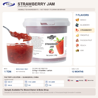 Selai Buah Stroberi Klasik oleh THUMBSUP 2.8kgx6 Karton Produk Terlaris untuk Toko Bubble Tea dan Toko Dessert