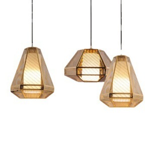 Modern Geometric Pendant <b>Light</b> Led E27 Square Home Lighting For Dining Room Or Living <b>Space</b> - Product Image 5