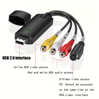 Adaptor Usb ke Cvbs Easycap Usb 2.0 adaptor kartu penangkap Audio Video