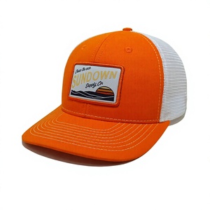 Gorra Bordada al por Mayor con Parche Vintage de Atardecer, Gorra de 6 Paneles con Malla, Perfil Medio, Estructurada, para Hombre, de Alta Calidad - Product Image 2
