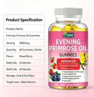 Huile d'onagre à marque privée OEM – Soutien hormonal, soulagement des SYM, beauté de la peau, anti-âge – Complément alimentaire pour femmes