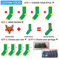 Chaussettes mi-mollet asymétriques AB personnalisables en coton peigné, absorbant la transpiration, motif de dessin animé, chaussettes unisexes créatives et asymétriques