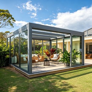 Veranda Isolata Fonoassorbente per Tetto, Terrazza Silenziosa per il Tempo Libero, per Estensione Balcone Residenziale, Spazio Lounge in Giardino - Product Image 3