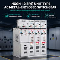 HXGN-12 11kV 12kV Unité de commutation annulaire métallique isolée à l'air (RMU) de type SF6