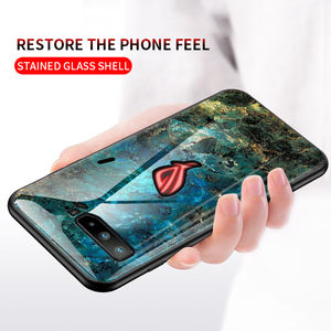 Étui de téléphone portable en <span class=keywords><strong>verre</strong></span> <span class=keywords><strong>trempé</strong></span> souple à <span class=keywords><strong>motif</strong></span> marbre de luxe pour Asus Rog Phone 3 Rog3 Rog 3 ZS661KL - Product Image 3