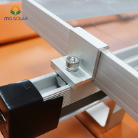 Pince d'extrémité solaire en aluminium Support de montage PV pour panneau solaire Clips en Z pour le montage de panneaux solaires F30 ~ 50