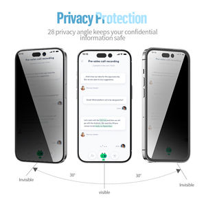 <span class=keywords><strong>Protector</strong></span> de Pantalla de Privacidad <span class=keywords><strong>BLUEO</strong></span> HD Brillante para iPhone 17 Pro Max, Vidrio Templado con Herramientas de Fácil Instalación - Product Image 5