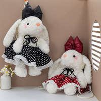 Jouets en peluche lapin doux et adorables en gros, décoration d'anniversaire, cadeaux pour la fête des mères et la Saint-Valentin, animaux en peluche lapin, poupées, jouets