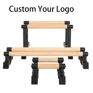Parallettes Plegables de Madera Personalizadas para Ejercicios en Casa, Barra de <span class=keywords><strong>Calistenia</strong></span> Ajustable y Plegable - Product Image 1