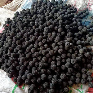 Boule ronde porifère de 3cm en pierre de basalte pour diffuseur d'huile d'aromathérapie Boule de pierre volcanique - Product Image 5