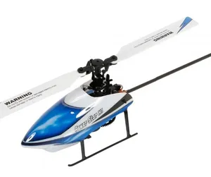 HOSHI Wltoys V977 helikopter RC 6ch 6-axis mainan anak pesawat tanpa sikat Flybarless pemancar saklar stabilitas penerbangan