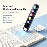 Stylo Traducteur IA 134 Langues Traduction Vocale Scanner OCR Enregistrement Texte et Discours Traduction Photo Couleur Portable