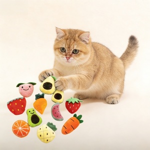 Fruit Shape Stuffed Pet Plush Catmint Toy Kitty Mint Molar Toy Cat <strong>Catnip</strong> Chew Toy Interactive Grinding Teeth Clean Pet Supplies - Product Image 2