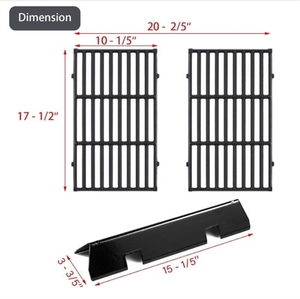 Pièces de rechange Spirit Grill 7637 Grilles 7635 Barres aromatisantes pour <span class=keywords><strong>Weber</strong></span> - Product Image 3