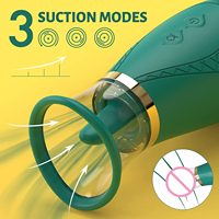 Vibrateur Clitoridien à Succion pour Femmes, Jouet Sexuel avec 3 Modes de Succion et 9 Modes de Léchage, Suceur de Clitoris et de Tétons, Orgasme Rapide, Vibrateurs Linguaux, Jouets pour Adultes