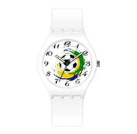 Pas cher Prix Promotionnel drapeau football silicone Montre