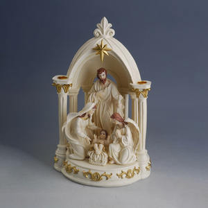 Artesanía de resina de moda creativa, Notre pesebre de Dame, estatua de María, <span class=keywords><strong>serie</strong></span> religiosa Popular, escultura de decoración del hogar - Product Image 3