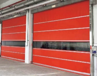 Porte d'atelier à grande vitesse personnalisée Porte de volet roulant en PVC Porte de volet roulant en PVC électrique avec résistance au rebond
