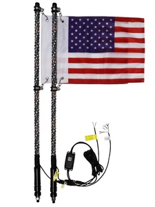 2FT-6FTLED Whip Ánh Sáng Đuổi Theo Màu Sắc Bằng BT Điều Khiển Từ Xa Xoắn Ốc <span class=keywords><strong>LED</strong></span> Whip Lights Đối Với ATV/UTV RZR Nhà Máy Bán Tín Hiệu <span class=keywords><strong>Led</strong></span> Whip - Product Image 4